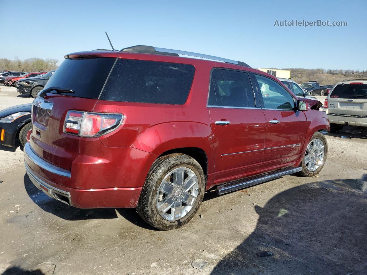 2015 Gmc Acadia Denali Burgundy vin: 1GKKRTKD2FJ148030