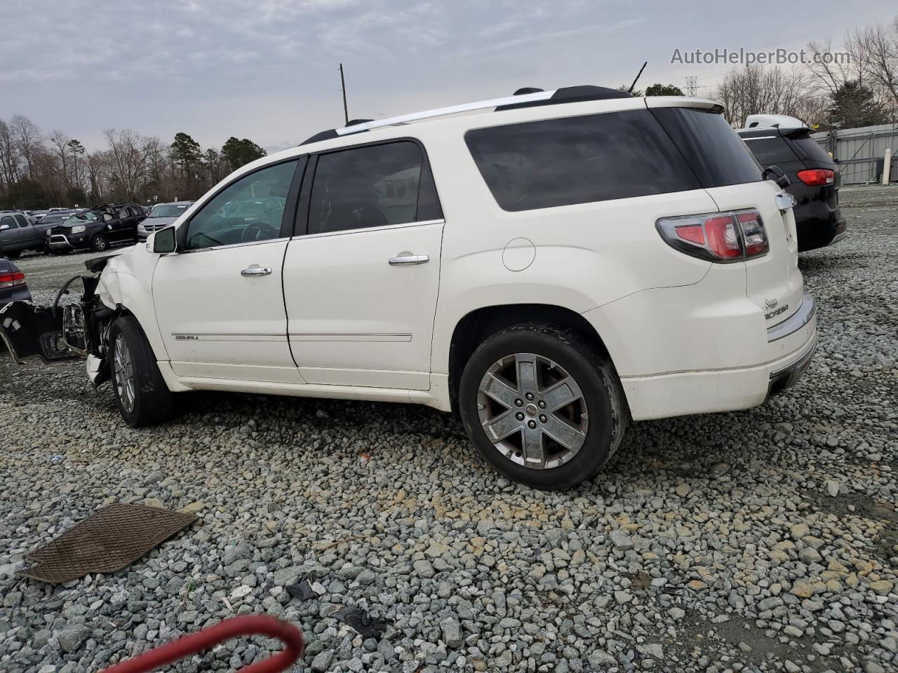 2013 Gmc Acadia Denali White vin: 1GKKRTKD3DJ202562