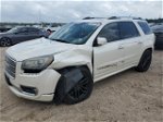 2013 Gmc Acadia Denali White vin: 1GKKRTKD3DJ245962