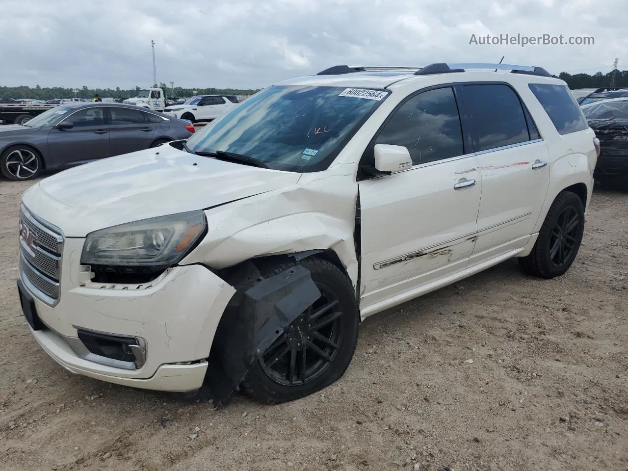 2013 Gmc Acadia Denali Белый vin: 1GKKRTKD3DJ245962