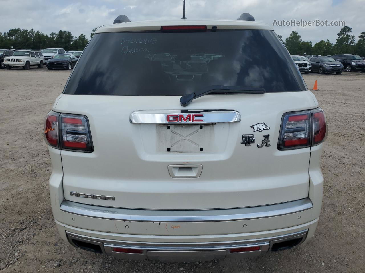 2013 Gmc Acadia Denali Белый vin: 1GKKRTKD3DJ245962