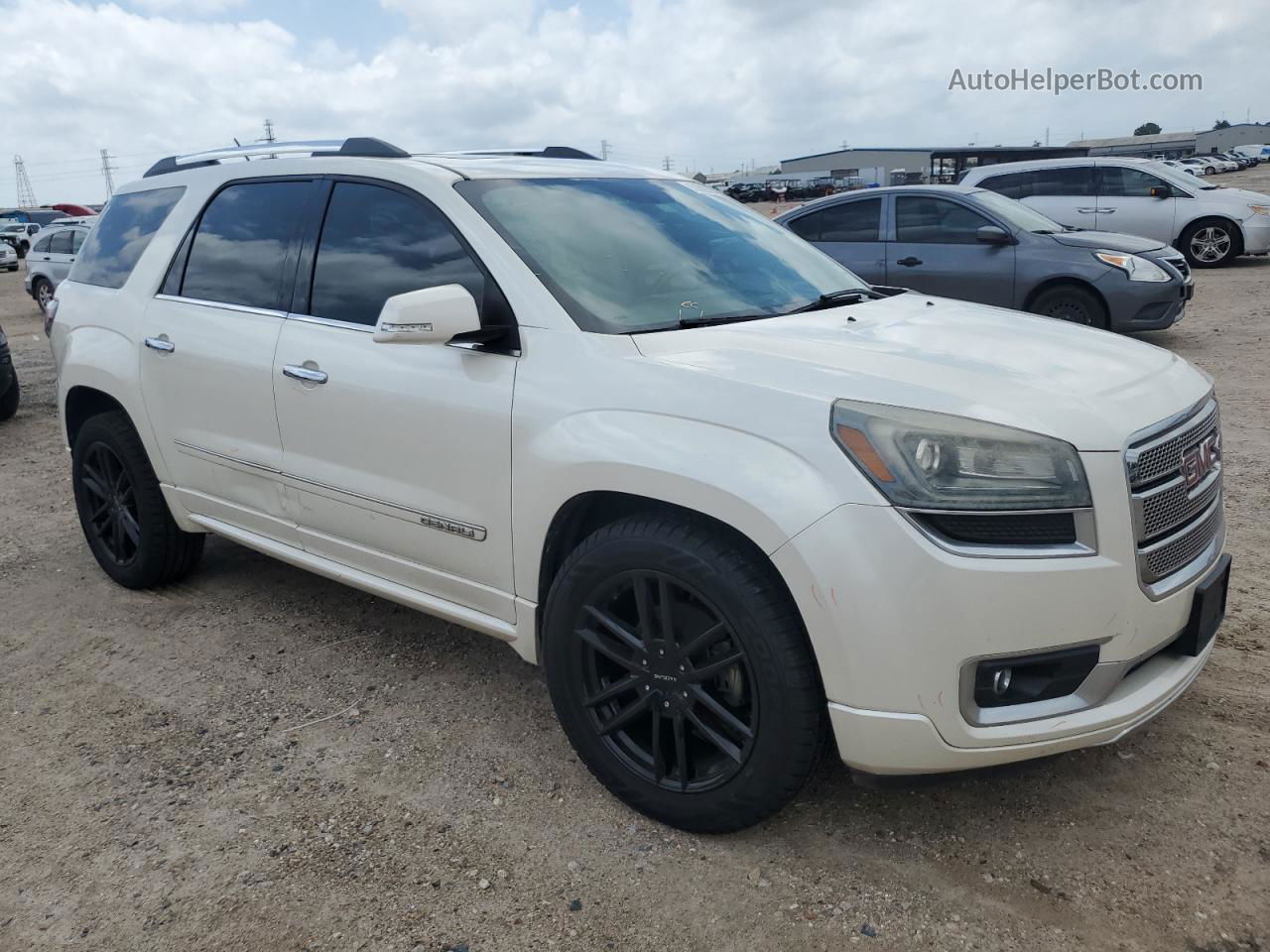 2013 Gmc Acadia Denali White vin: 1GKKRTKD3DJ245962