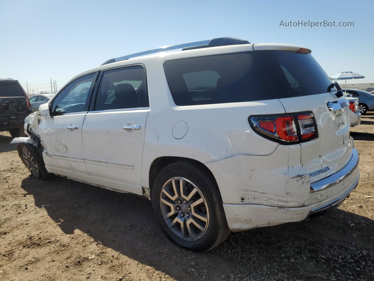 2014 Gmc Acadia Denali White vin: 1GKKRTKD3EJ309550