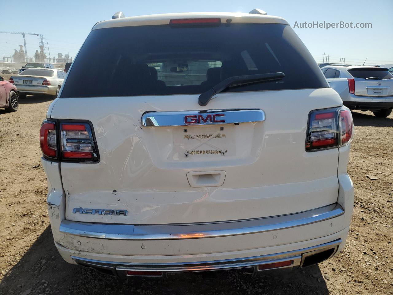 2014 Gmc Acadia Denali White vin: 1GKKRTKD3EJ309550