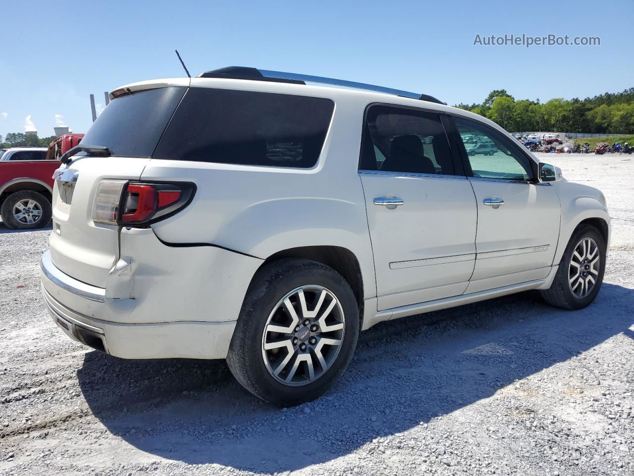 2013 Gmc Acadia Denali White vin: 1GKKRTKD4DJ135907