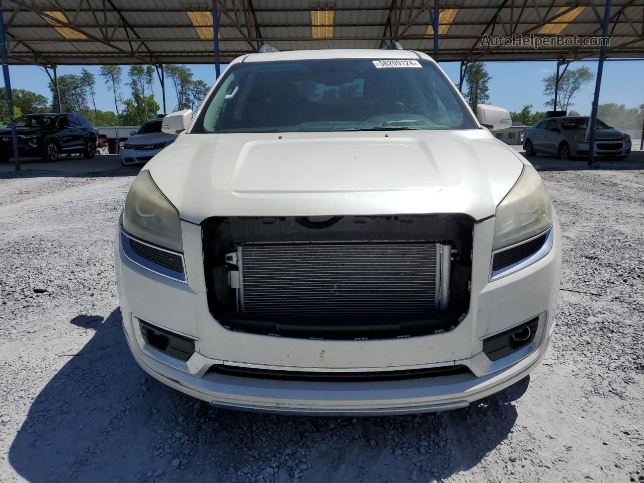 2013 Gmc Acadia Denali White vin: 1GKKRTKD4DJ135907