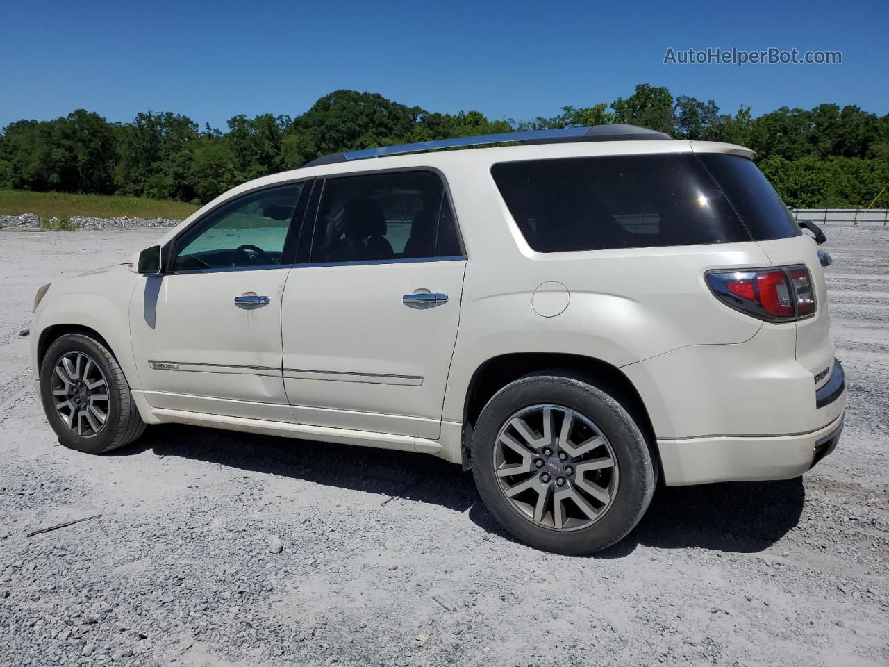 2013 Gmc Acadia Denali White vin: 1GKKRTKD4DJ135907