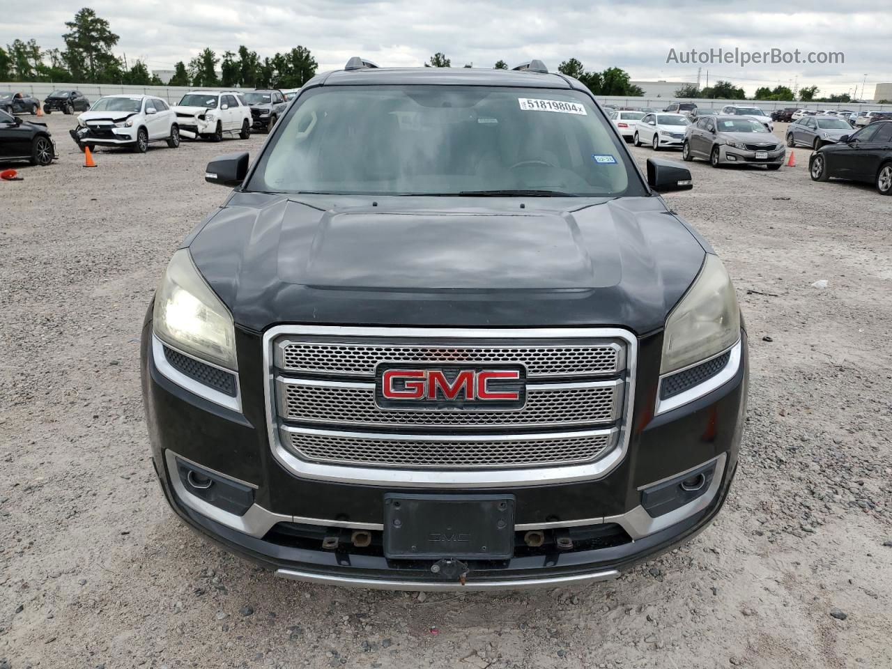 2013 Gmc Acadia Denali Черный vin: 1GKKRTKD4DJ209908