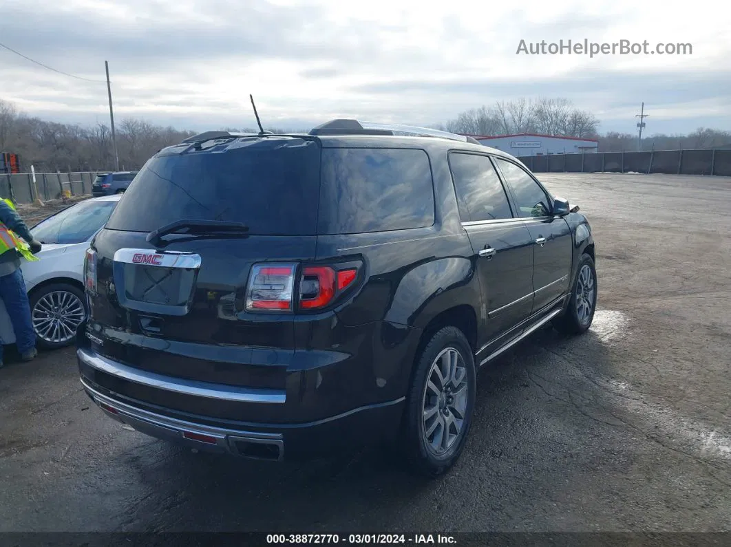 2014 Gmc Acadia Denali Black vin: 1GKKRTKD4EJ110541