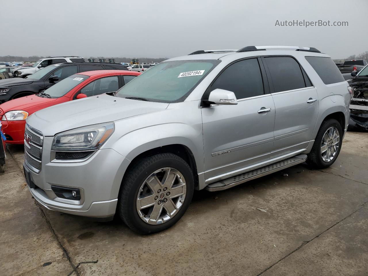 2014 Gmc Acadia Denali Серебряный vin: 1GKKRTKD4EJ130773