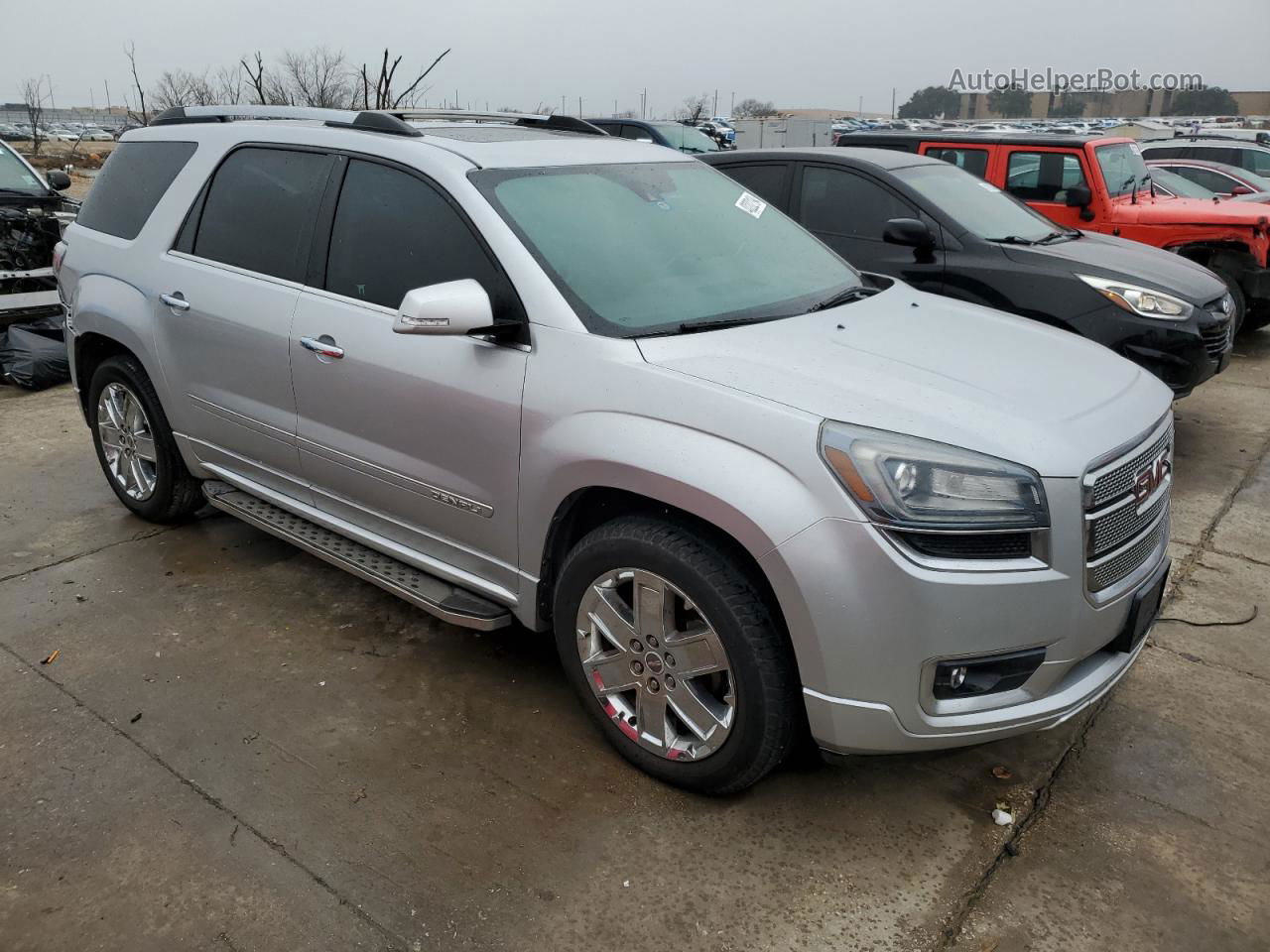 2014 Gmc Acadia Denali Серебряный vin: 1GKKRTKD4EJ130773