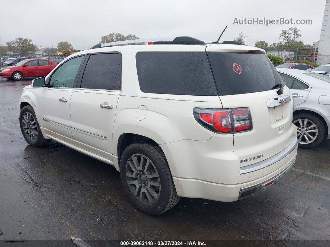 2014 Gmc Acadia Denali White vin: 1GKKRTKD4EJ150991