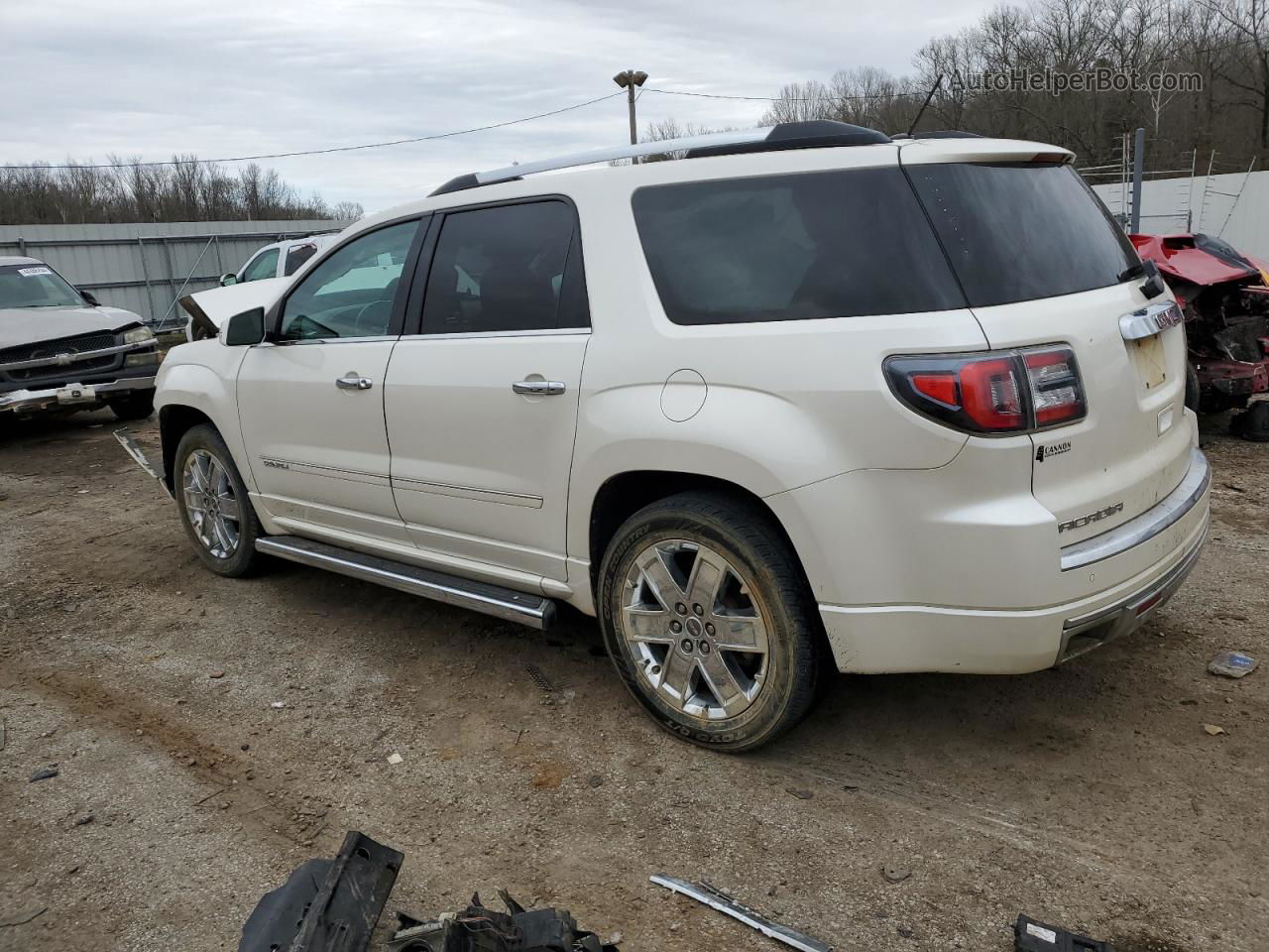 2014 Gmc Acadia Denali White vin: 1GKKRTKD4EJ267034