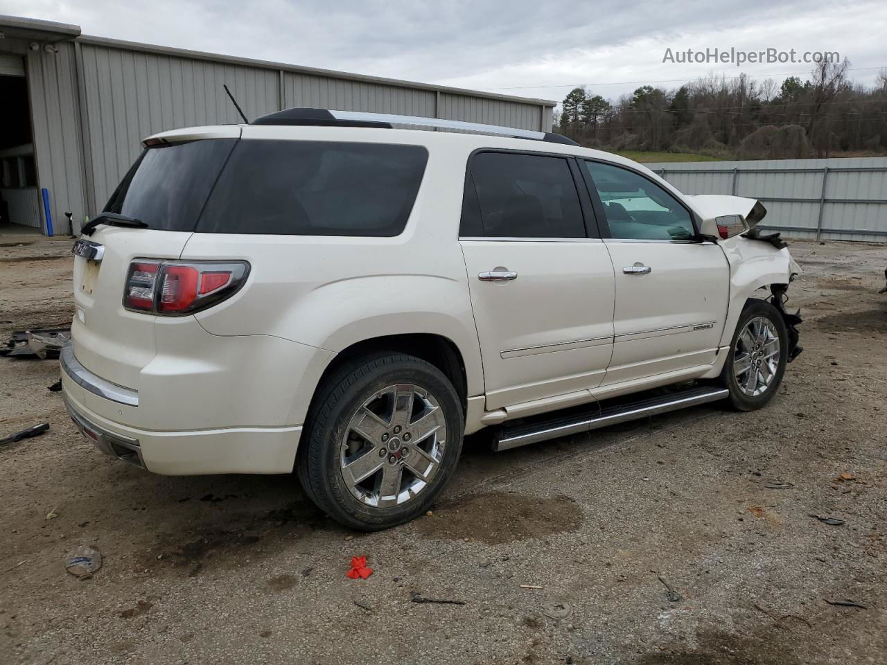 2014 Gmc Acadia Denali White vin: 1GKKRTKD4EJ267034