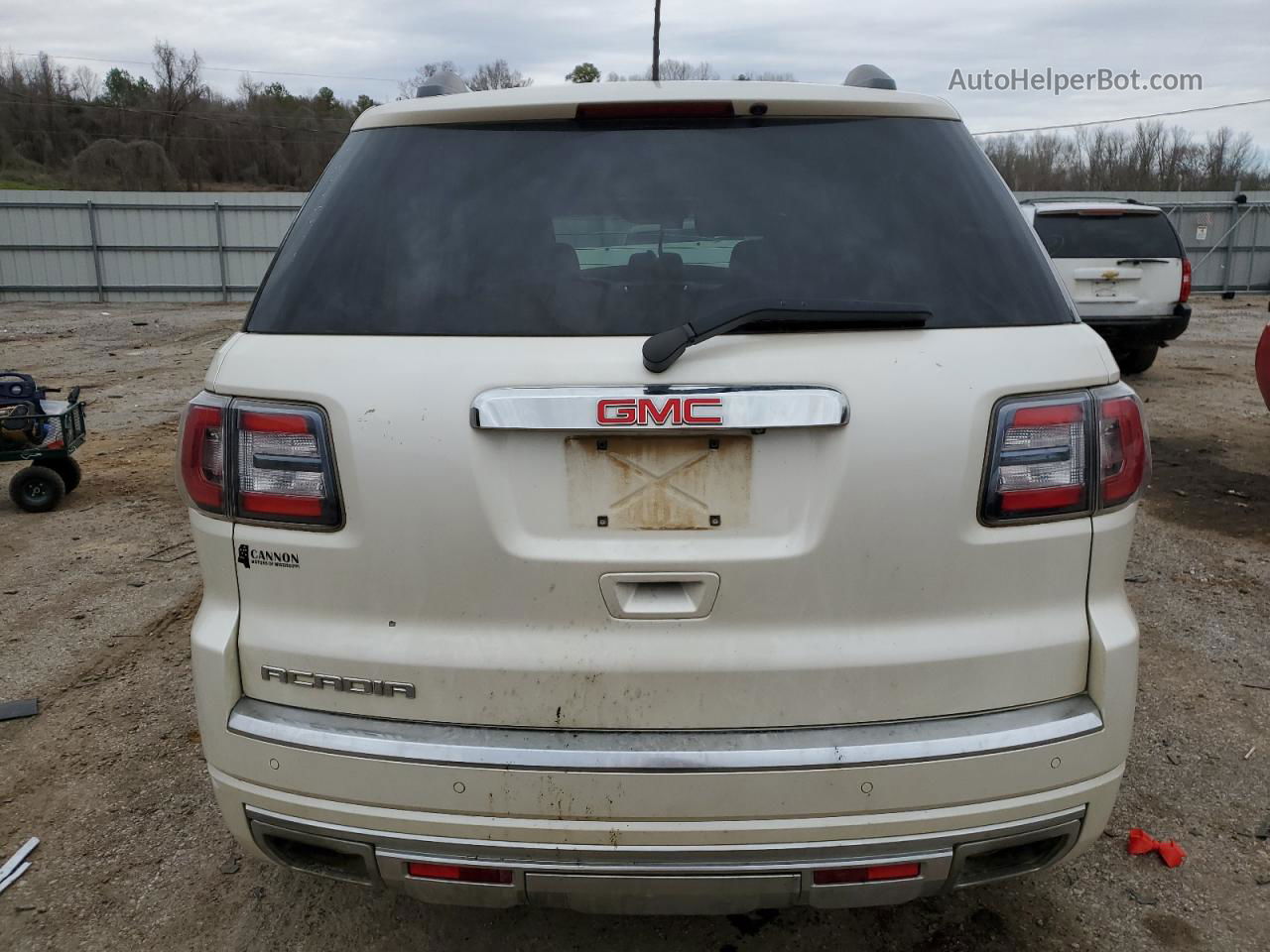 2014 Gmc Acadia Denali White vin: 1GKKRTKD4EJ267034