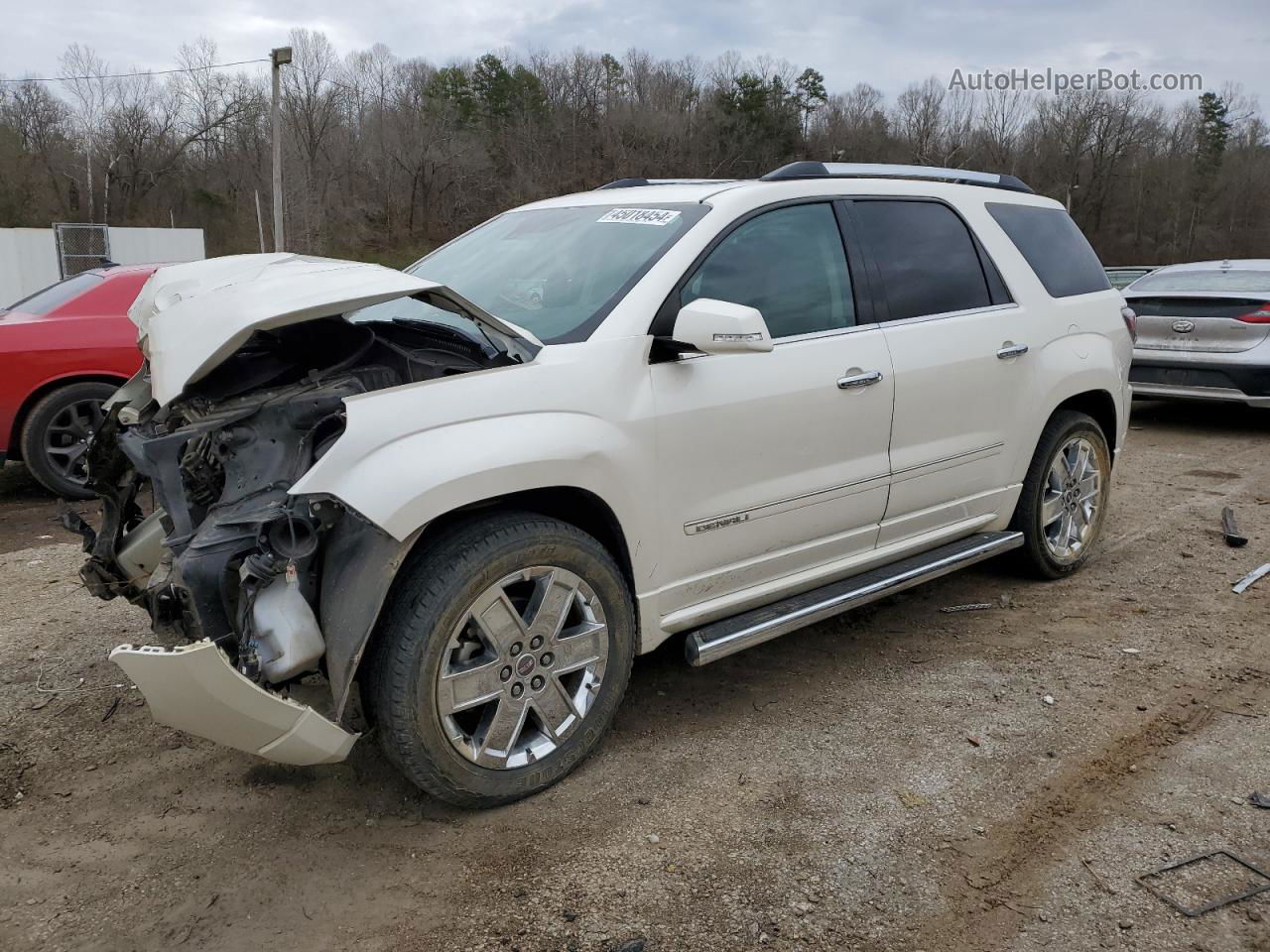 2014 Gmc Acadia Denali White vin: 1GKKRTKD4EJ267034