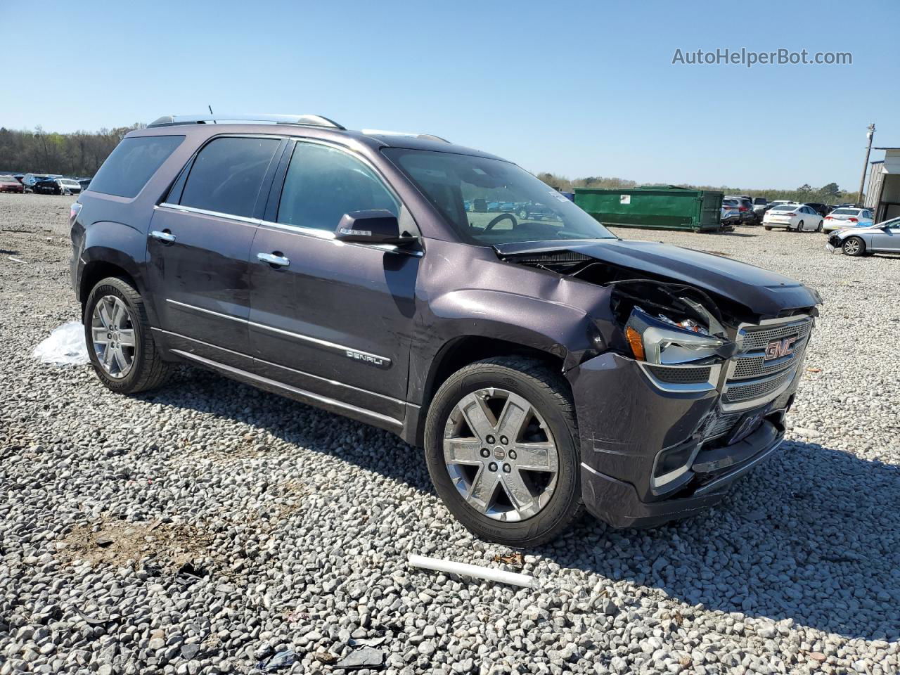 2015 Gmc Acadia Denali Burgundy vin: 1GKKRTKD4FJ378281