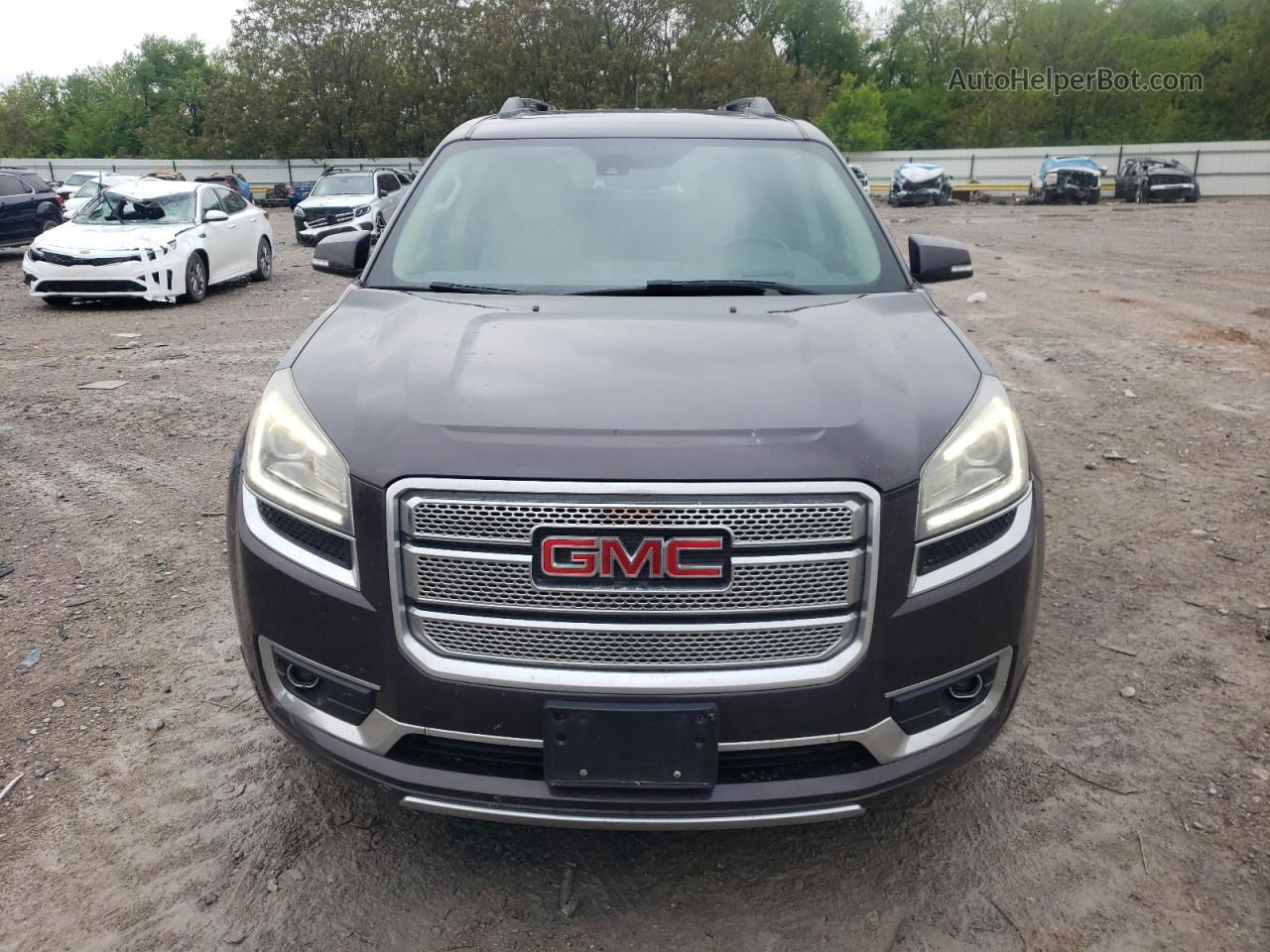 2015 Gmc Acadia Denali Черный vin: 1GKKRTKD5FJ130685