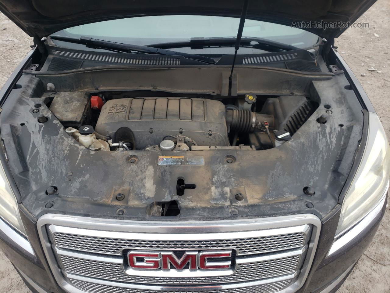 2015 Gmc Acadia Denali Черный vin: 1GKKRTKD5FJ130685