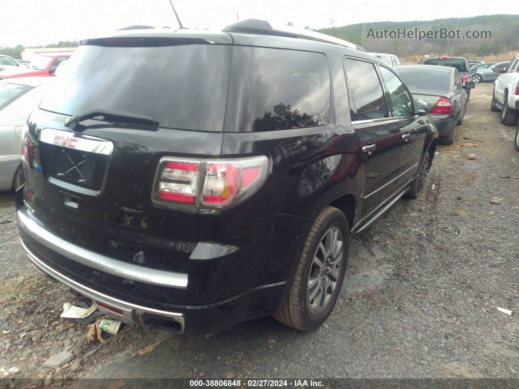 2013 Gmc Acadia Denali Black vin: 1GKKRTKD6DJ201017