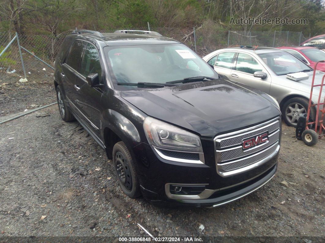 2013 Gmc Acadia Denali Black vin: 1GKKRTKD6DJ201017