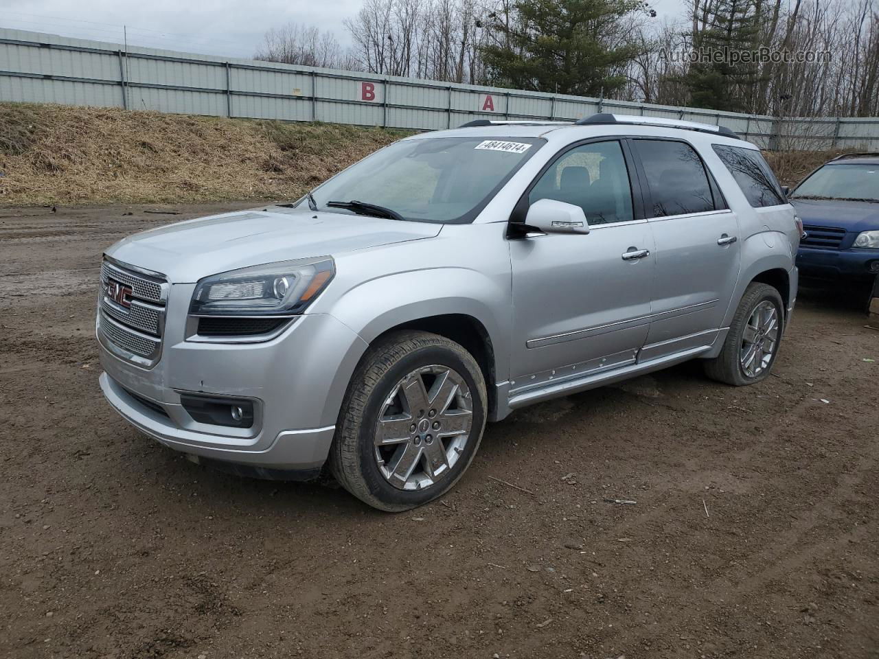 2014 Gmc Acadia Denali Серебряный vin: 1GKKRTKD6EJ129852