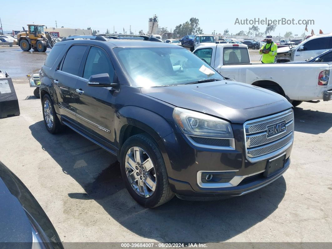 2014 Gmc Acadia Denali Черный vin: 1GKKRTKD6EJ187508