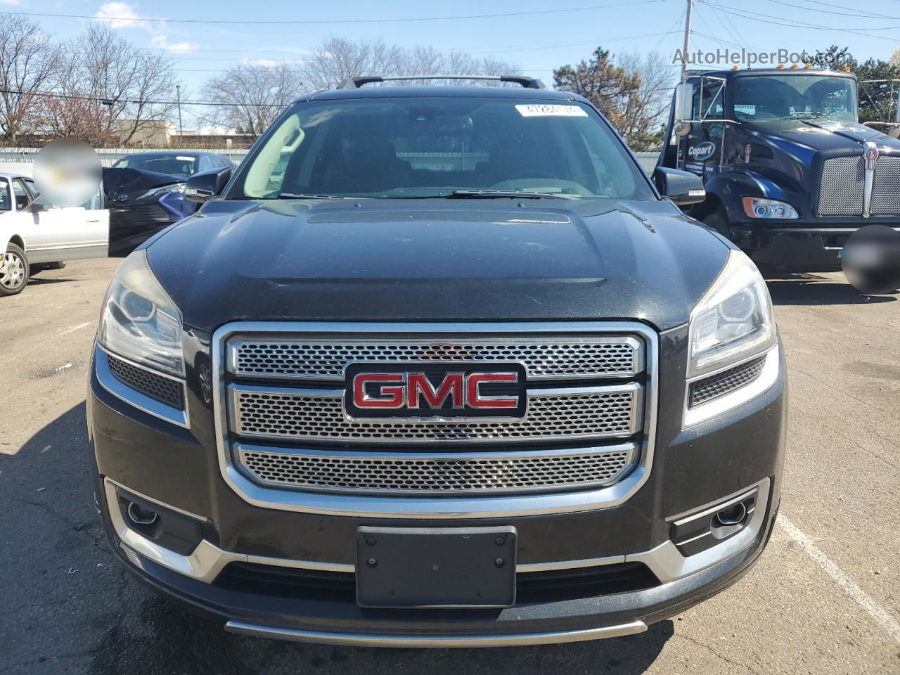 2014 Gmc Acadia Denali Черный vin: 1GKKRTKD6EJ277239