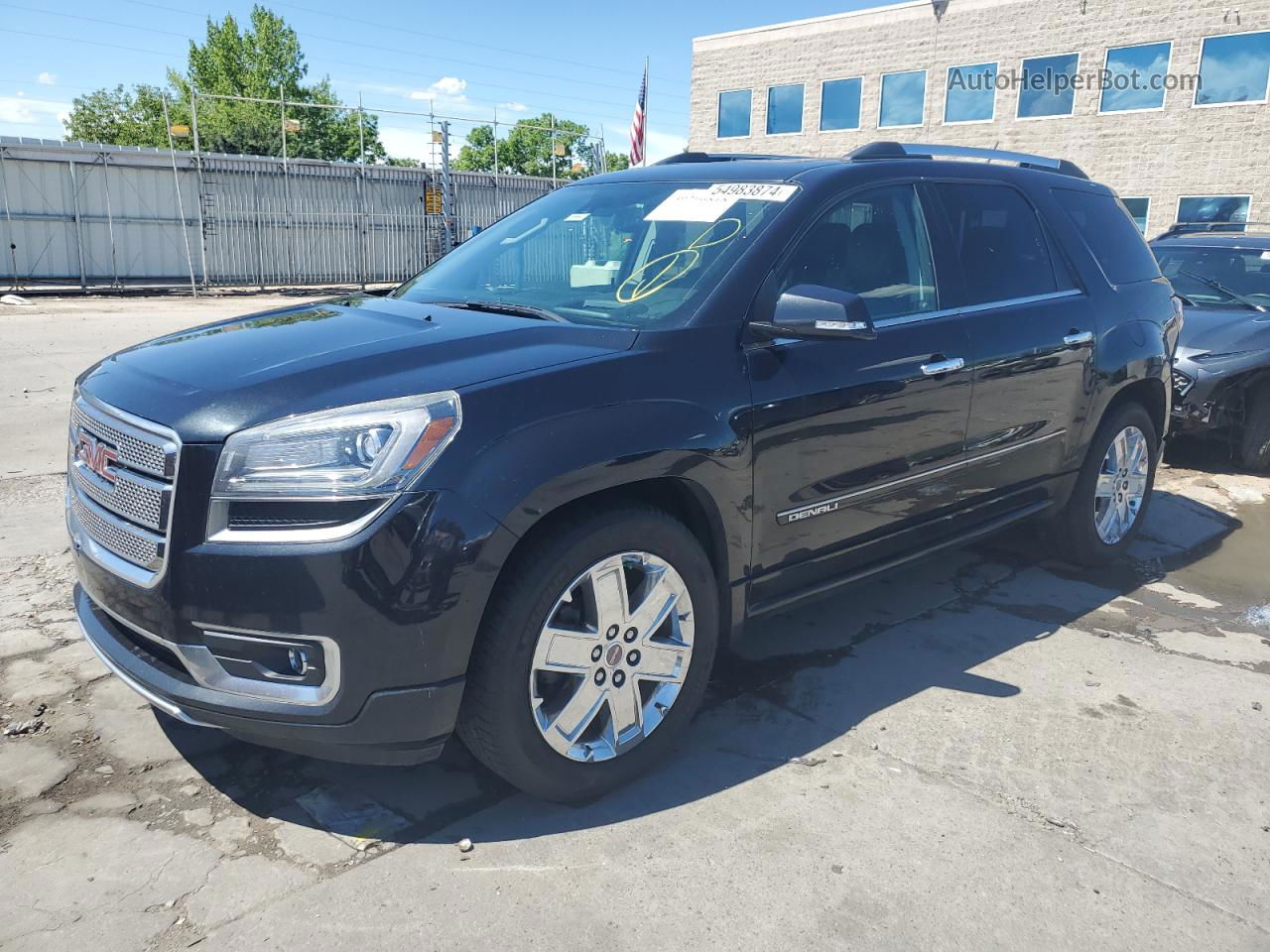 2014 Gmc Acadia Denali Black vin: 1GKKRTKD6EJ317920