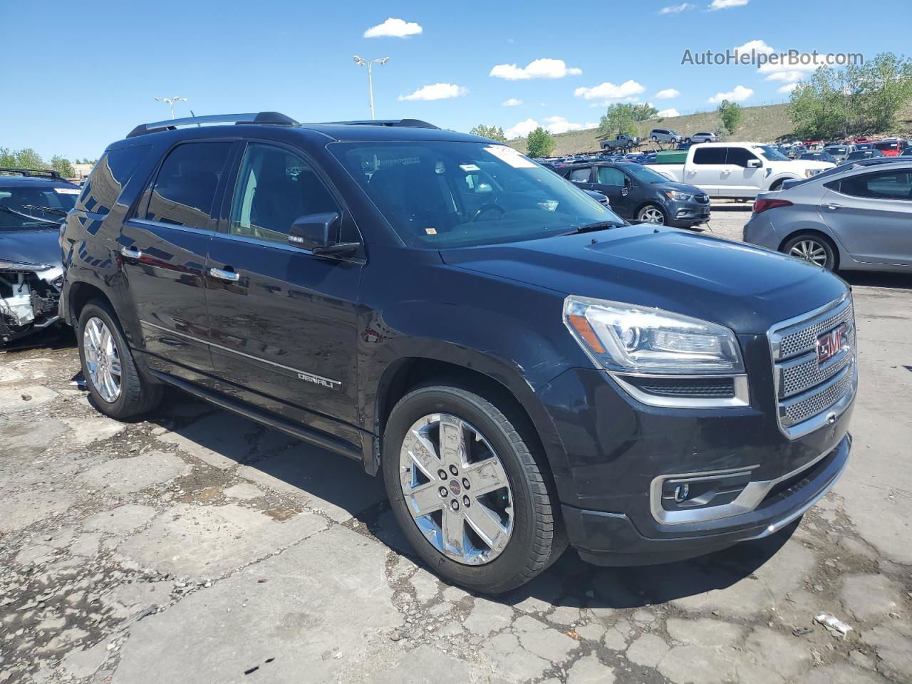 2014 Gmc Acadia Denali Black vin: 1GKKRTKD6EJ317920