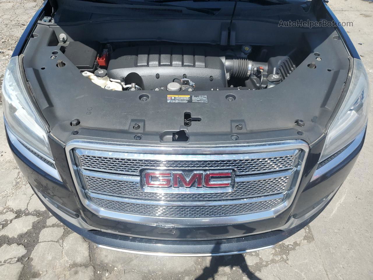 2014 Gmc Acadia Denali Черный vin: 1GKKRTKD6EJ317920