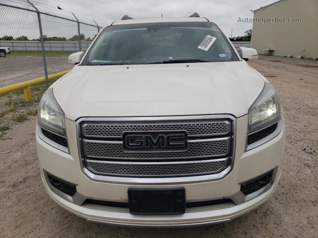 2015 Gmc Acadia Denali White vin: 1GKKRTKD6FJ315750