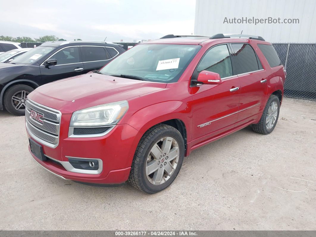 2013 Gmc Acadia Denali Maroon vin: 1GKKRTKD7DJ140891