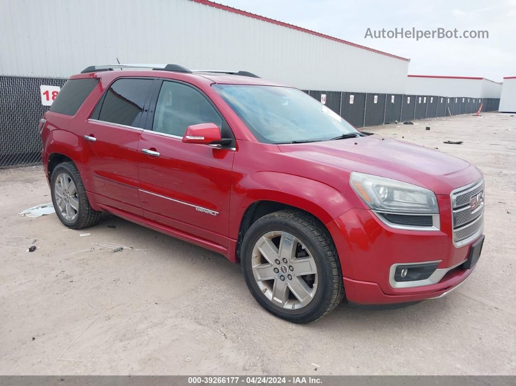 2013 Gmc Acadia Denali Maroon vin: 1GKKRTKD7DJ140891