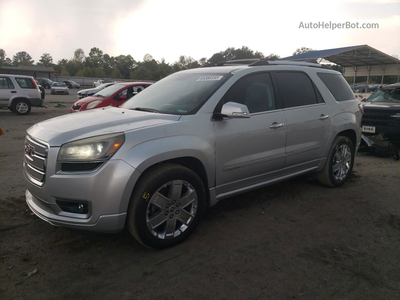 2013 Gmc Acadia Denali Серебряный vin: 1GKKRTKD7DJ152717