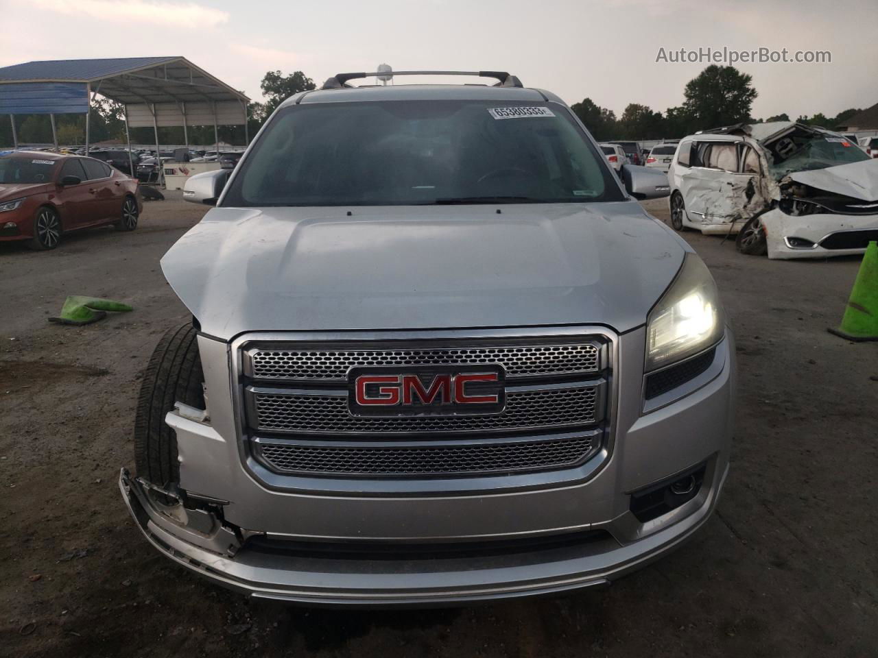 2013 Gmc Acadia Denali Серебряный vin: 1GKKRTKD7DJ152717