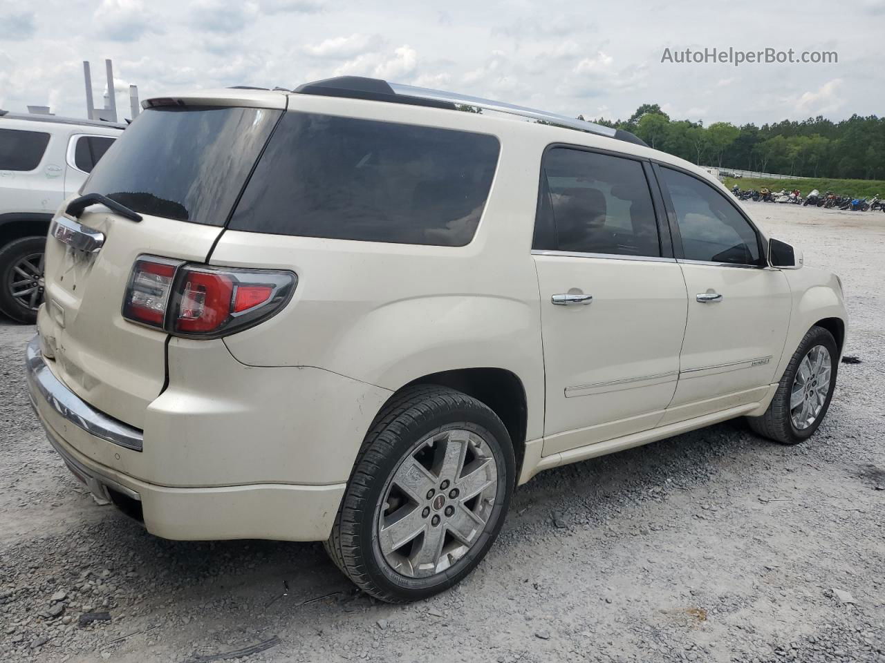 2014 Gmc Acadia Denali Cream vin: 1GKKRTKD7EJ276455