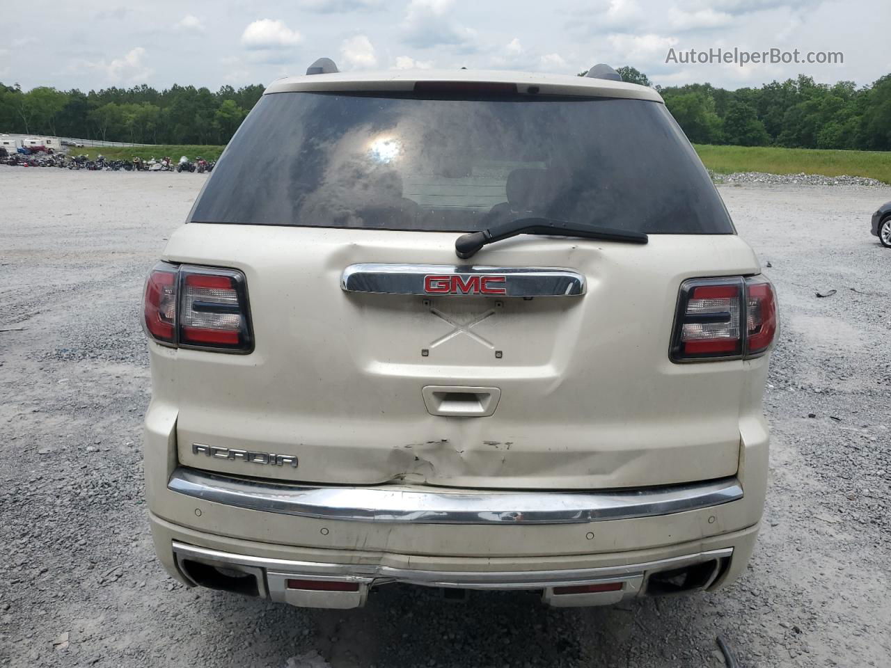 2014 Gmc Acadia Denali Cream vin: 1GKKRTKD7EJ276455