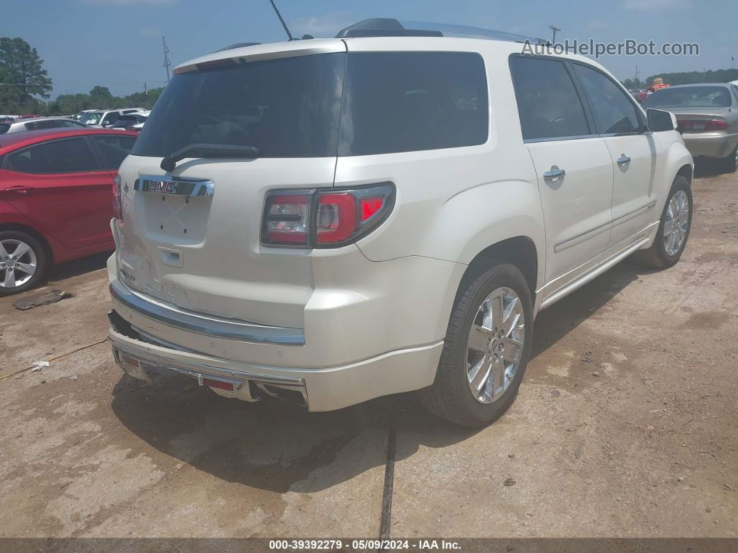 2014 Gmc Acadia Denali Белый vin: 1GKKRTKD7EJ285186