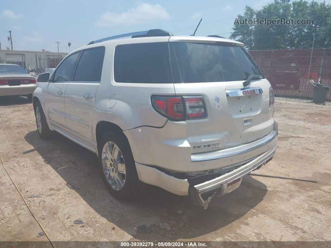 2014 Gmc Acadia Denali White vin: 1GKKRTKD7EJ285186