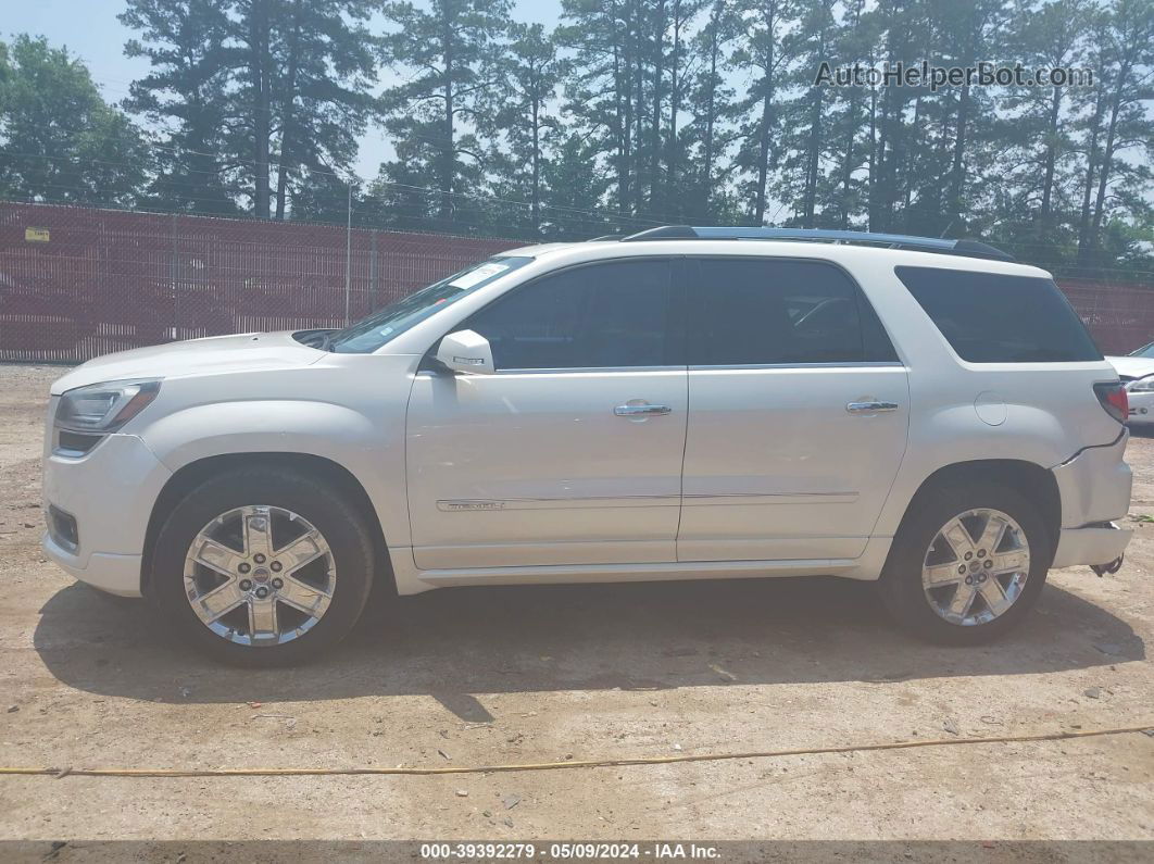 2014 Gmc Acadia Denali White vin: 1GKKRTKD7EJ285186