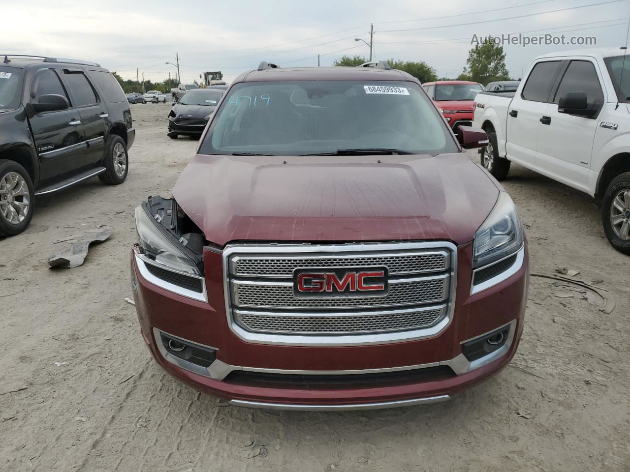 2015 Gmc Acadia Denali Бордовый vin: 1GKKRTKD7FJ370594