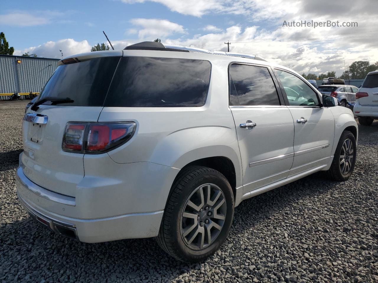 2013 Gmc Acadia Denali Белый vin: 1GKKRTKD8DJ213881