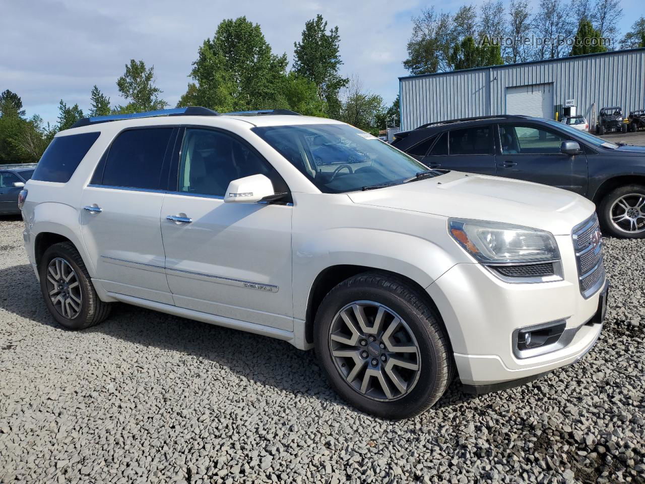 2013 Gmc Acadia Denali Белый vin: 1GKKRTKD8DJ213881