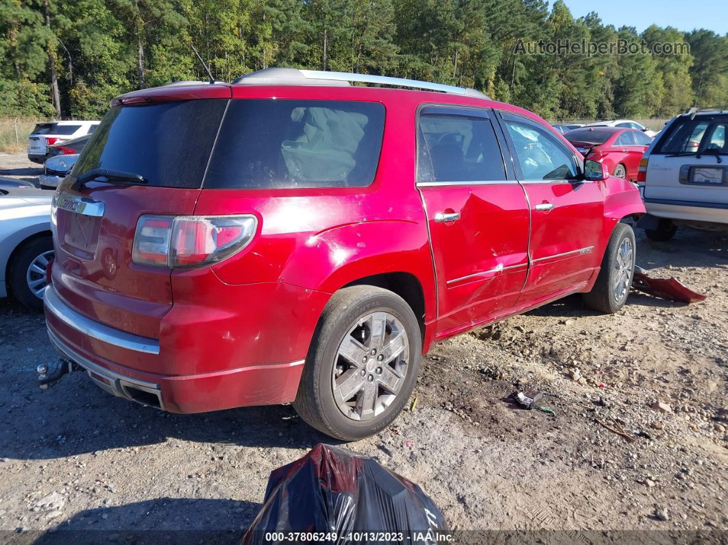 2014 Gmc Acadia Denali Red vin: 1GKKRTKD9EJ219464