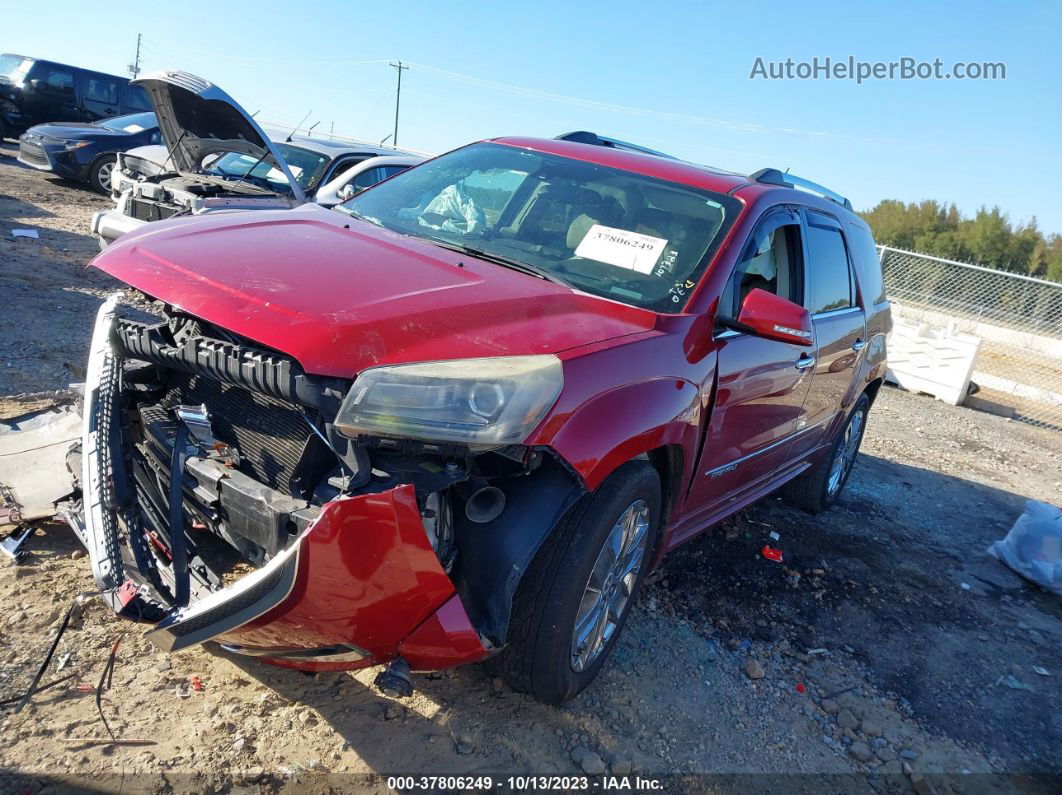 2014 Gmc Acadia Denali Red vin: 1GKKRTKD9EJ219464