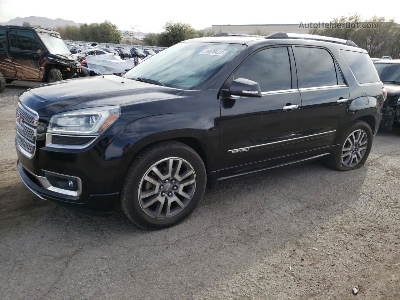 2014 Gmc Acadia Denali Черный vin: 1GKKRTKD9EJ266669