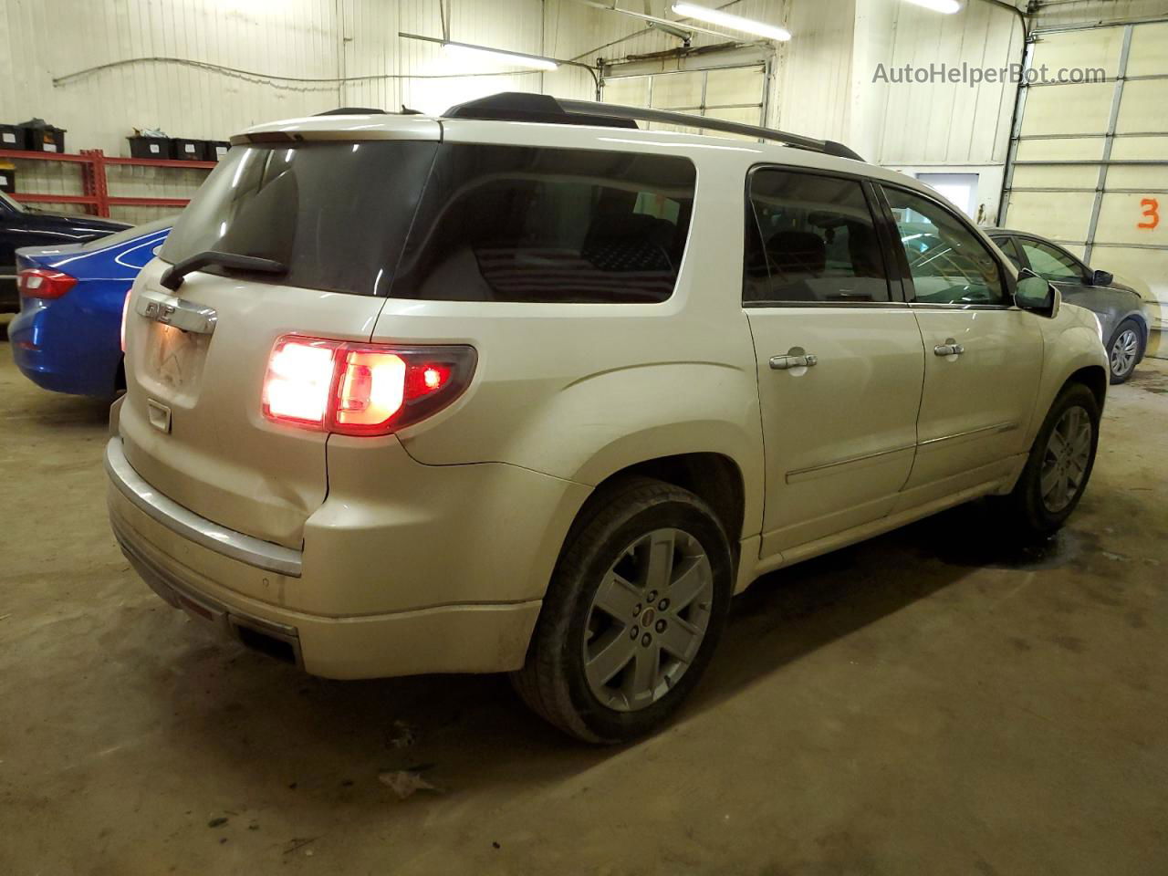 2015 Gmc Acadia Denali White vin: 1GKKRTKD9FJ221250