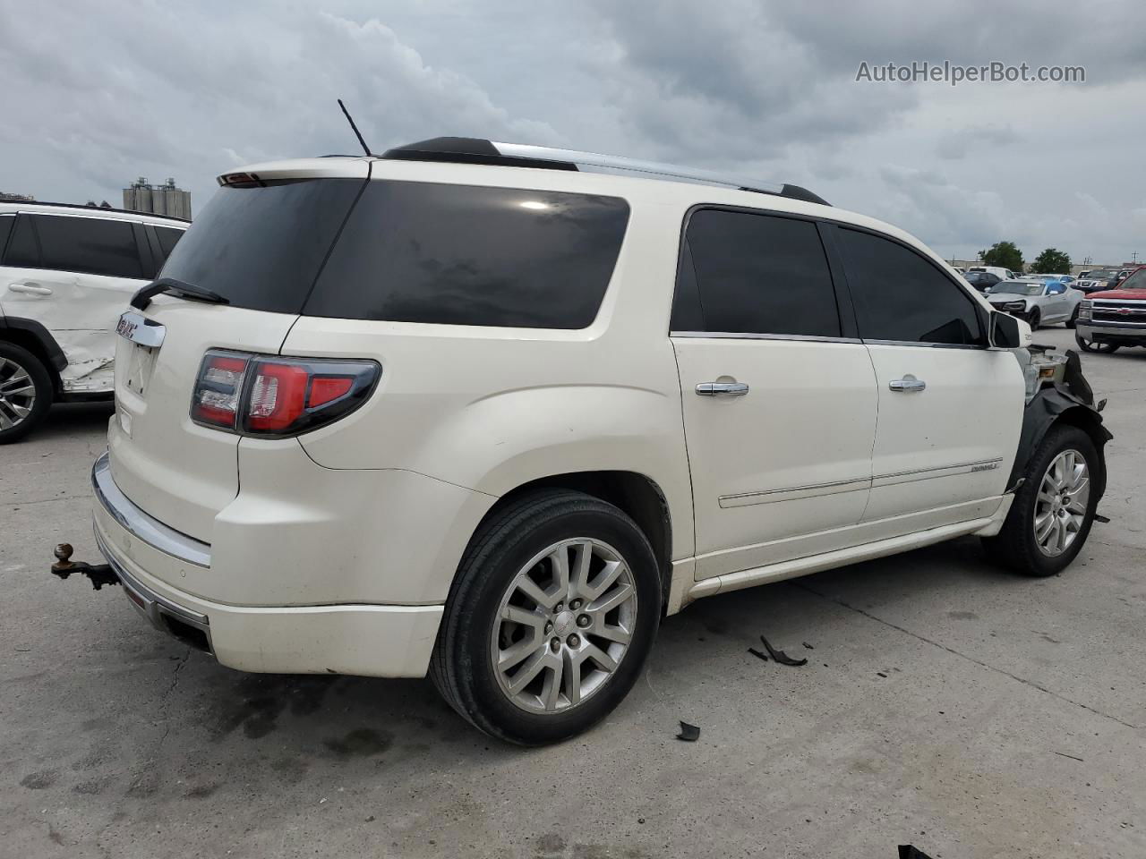 2015 Gmc Acadia Denali White vin: 1GKKRTKD9FJ226786