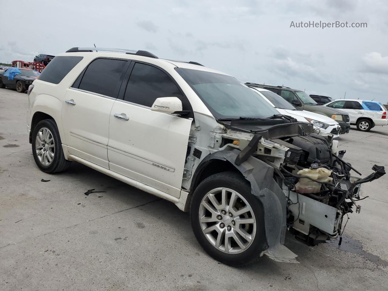 2015 Gmc Acadia Denali White vin: 1GKKRTKD9FJ226786